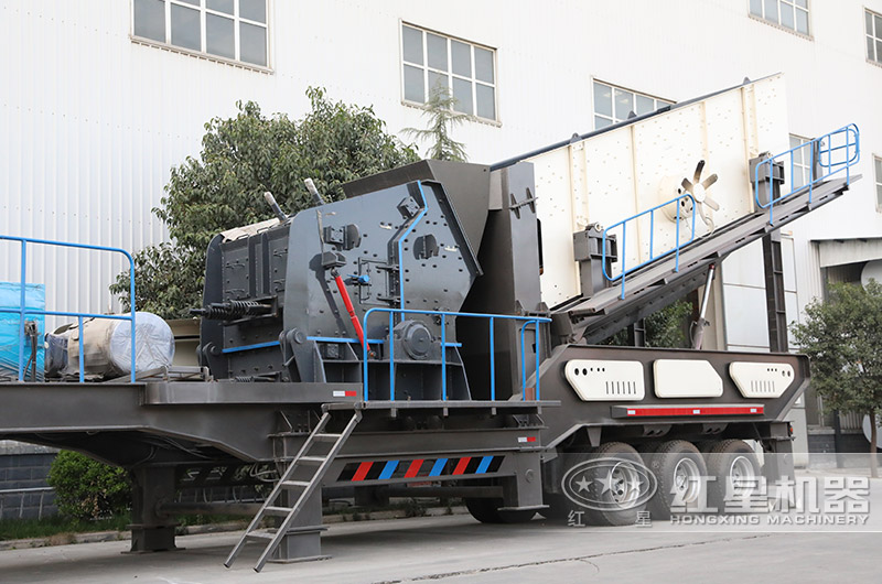 輪胎移動碎石機:搭反擊破 輪胎移動碎石機:搭反擊破