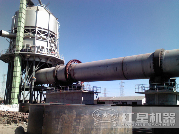 湖南白灰回轉窯工作現場 湖南白灰回轉窯工作現場