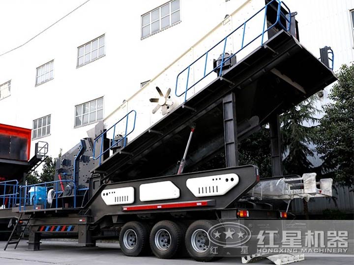 車載廢舊混凝于處理機--車載移動反擊破，二段破碎環保