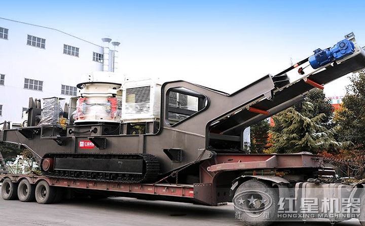 大中型履帶移動(dòng)圓錐篩分一體機(jī)