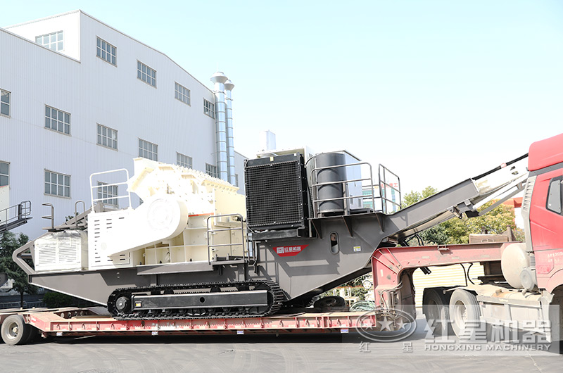 高利潤回本快的可移動履帶粉石子機