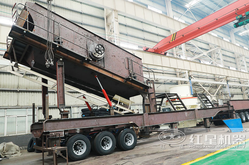 車載移動制砂機生產車間 車載移動制砂機生產車間