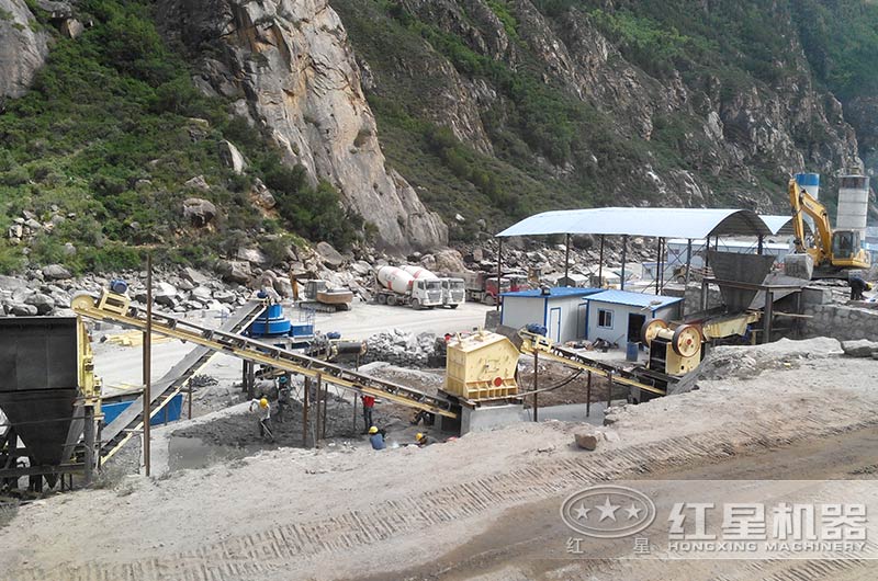 一天1000噸石子破碎生產線實拍圖 一天1000噸石子破碎生產線實拍圖