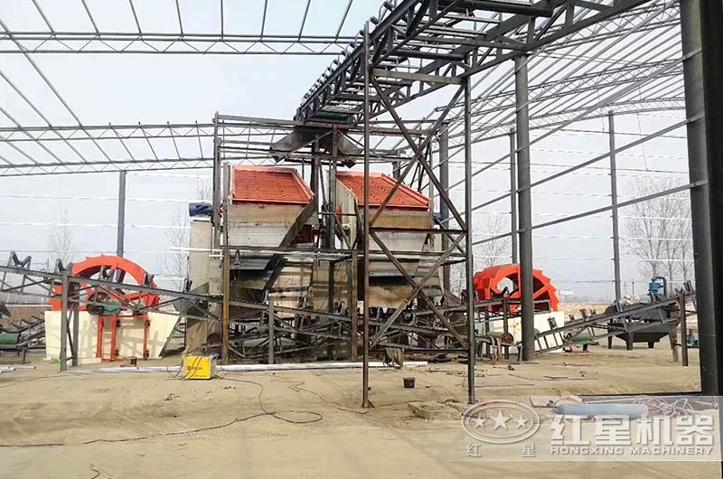 大型洗沙機設備工作現場圖 大型洗沙機設備工作現場圖