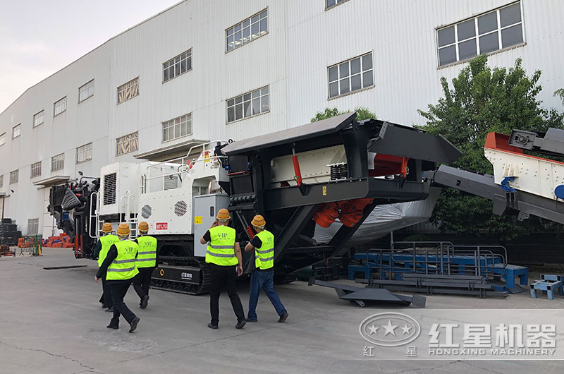 客戶來廠考察建筑垃圾處理設備 客戶來廠考察建筑垃圾處理設備