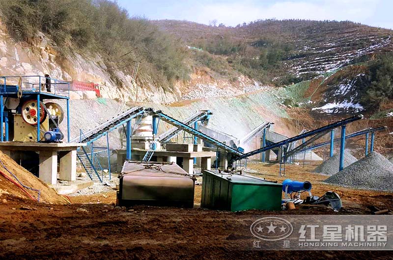 小型石子磨砂生產線 小型石子磨砂生產線