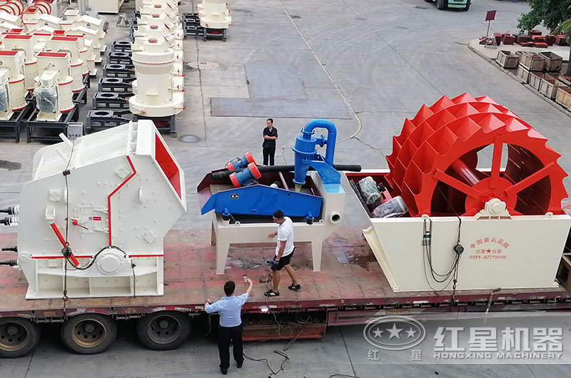 整套細沙回收機設備裝車發貨中 整套細沙回收機設備裝車發貨中